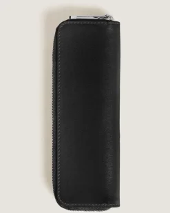 Etui für 5 Schreibgerät mit Reißverschluss aus Sartorial Leder - Schwarz - Leder - MB220372 - Schreibgeräteetuis
