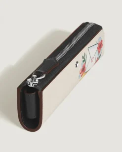 Etui für 1 Schreibgerät mit Reißverschluss aus Sartorial Leder - Elfenbein - Leder - MB223125 - Schreibgeräteetuis