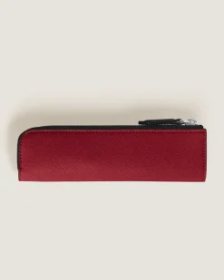Etui für 1 Schreibgerät mit Reißverschluss „Year of the Horse“ aus hochwertigem Leder - Red - Leder - MB222858 - Schreibgeräteetuis
