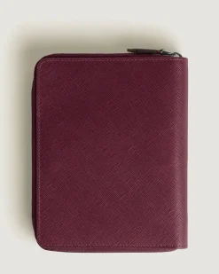 Etui für 5 Schreibgerät mit Reißverschluss aus Sartorial Leder - Cassis - Leder - MB199384 - Schreibgeräteetuis