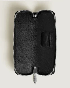 Etui für 1 Schreibgerät mit Reißverschluss aus Sartorial Leder - Schwarz - Leder - MB220368 - Schreibgeräteetuis
