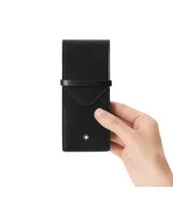 Etui Montblanc Envelope für 3 Schreibgerät - Schwarz - Leder - MB198336 - Schreibgeräteetuis