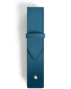 Etui Montblanc Envelope für 1 Schreibgerät - Rauchiges Sfumato-Blau - Leder - MB199260 - Schreibgeräteetuis