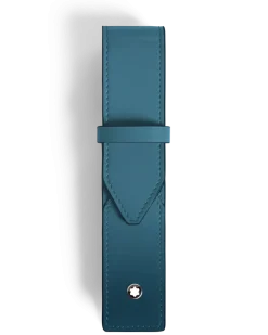 Etui Montblanc Envelope für 1 Schreibgerät - Rauchiges Sfumato-Blau - Leder - MB199260 - Schreibgeräteetuis