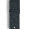 Etui Montblanc Envelope für 2 Schreibgerät - Tweed-Blau - Leder - MB220354 - Schreibgeräteetuis
