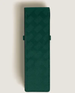 Etui Montblanc Envelope für 2 Schreibgerät - British Green - Leder - MB220015 - Schreibgeräteetuis