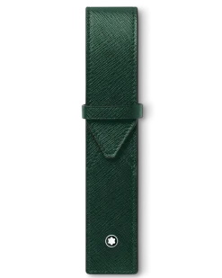 Etui Montblanc Envelope für 1 Schreibgerät - British Green - Leder - MB131200 - Schreibgeräteetuis