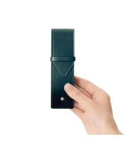 Etui Montblanc Envelope für 2 Schreibgerät - Sfumato-British Green - Leder - MB198285 - Schreibgeräteetuis