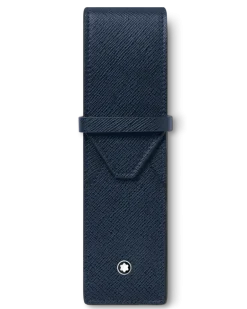 Etui Montblanc Envelope für 1 Schreibgerät - Tintenblau - Leder - MB220009 - Schreibgeräteetuis