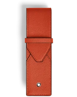 Etui Montblanc Envelope für 2 Schreibgerät - Mandarine - Leder - MB221474 - Schreibgeräteetuis