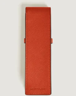 Etui Montblanc Envelope für 2 Schreibgerät - Mandarine - Leder - MB221474 - Schreibgeräteetuis