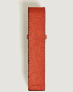 Etui Montblanc Envelope für 1 Schreibgerät - Mandarine - Leder - MB221470 - Schreibgeräteetuis