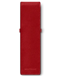 Etui Montblanc Envelope für 2 Schreibgerät - Red - Leder - MB131204 - Schreibgeräteetuis