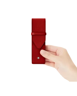 Etui Montblanc Envelope für 2 Schreibgerät - Red - Leder - MB131204 - Schreibgeräteetuis