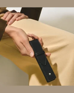 Etui Montblanc Envelope für 1 Schreibgerät - Schwarz - Leder - MB198334 - Schreibgeräteetuis