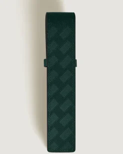 Etui Montblanc Envelope für 1 Schreibgerät - British Green - Leder - MB199816 - Schreibgeräteetuis