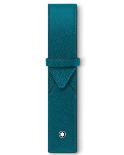 Etui Montblanc Envelope für 1 Schreibgerät - Petrolblau - MB131743 - Schreibgeräteetuis