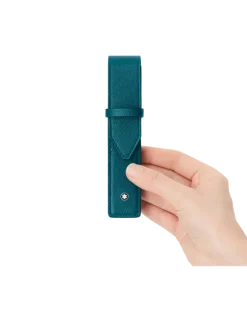 Etui Montblanc Envelope für 1 Schreibgerät - Petrolblau - MB131743 - Schreibgeräteetuis