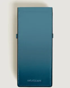 Etui Montblanc Envelope für 3 Schreibgerät - Rauchiges Sfumato-Blau - Leder - MB199264 - Schreibgeräteetuis