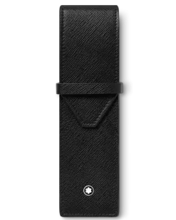 Etui Montblanc Envelope für 2 Schreibgerät - Schwarz - Leder - MB130751 - Schreibgeräteetuis