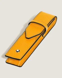 Etui Montblanc Envelope für 1 Schreibgerät - Safranorange - Leder - MB221640 - Schreibgeräteetuis