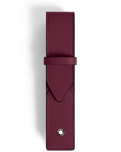 Etui Montblanc Envelope für 3 Schreibgerät - Tintenblau - Leder - MB221370 - Schreibgeräteetuis