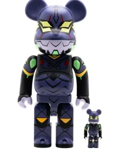 Evangelion Unit 13 New Paint Version BE@RBRICK 100% und 400% Figuren-Set - Violett
