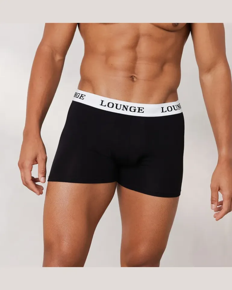 Everyday Herren-Boxer (3er Paket) - Schwarz Black