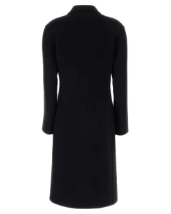 402 Exterior: Cashmere Silk Cappotti Coat Black