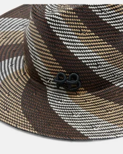 Fedora aus Stroh Braun