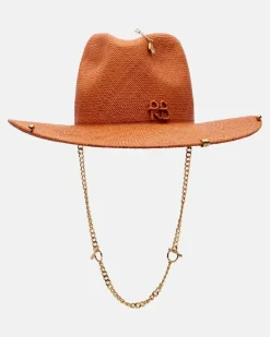 Fedora-Hut aus Stroh Braun