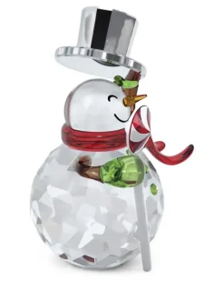 Figur mit Schneemann - Weiß