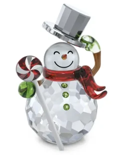 Figur mit Schneemann - Weiß