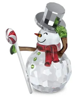Figur mit Schneemann - Weiß