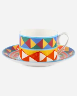 Fine Porcelain Tea Set - Teetassen Mehrfarbig