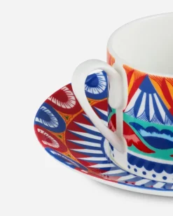 Fine Porcelain Tea Set - Teetassen Mehrfarbig