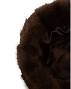 Fischerhut aus Faux Fur - Braun