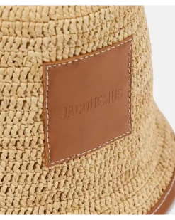 Fischerhut Le Bob Soli aus Raffiabast Beige