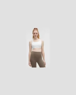 Fitness-BH aus Ultralu mit quadratischem Ausschnitt Mittlerer Halt D/DD-Cups für Frauen – Größe in White