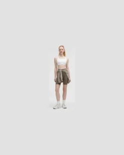Fitness-BH aus Ultralu mit quadratischem Ausschnitt Mittlerer Halt D/DD-Cups für Frauen – Größe in White