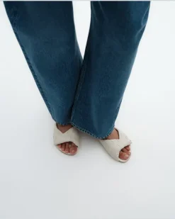 Flache Blink Mules-Weiss - Damen