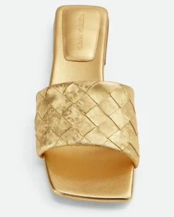 Flache Parco Mules-Gold - Damen