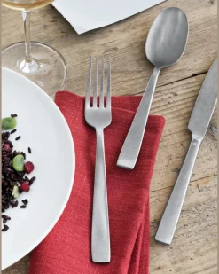 Flaches Besteck-Set (für sechs Personen) - Silber