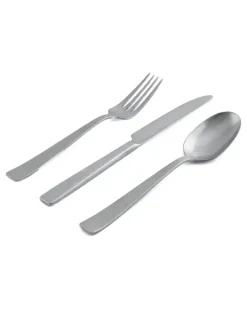 Flaches Besteck-Set (für sechs Personen) - Silber