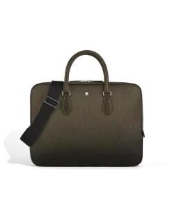 Flache Schreibmappe aus Corteccia-Sfumato-Leder - Khaki - Leder - MB220269 - Dokumententaschen