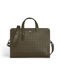 Flache Schreibmappe aus Extreme Leder - Khaki - Leder - MB221596 - Aktentaschen