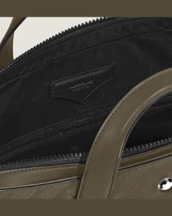 Flache Schreibmappe aus Extreme Leder - Khaki - Leder - MB221596 - Aktentaschen