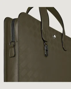 Flache Schreibmappe aus Extreme Leder - Khaki - Leder - MB221596 - Aktentaschen