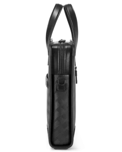 Flache Schreibmappe aus Extreme Leder - Schwarz - Leder - MB129962 - Dokumententaschen