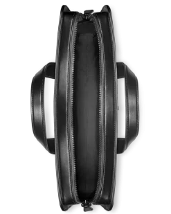Flache Schreibmappe aus Extreme Leder - Schwarz - Leder - MB129962 - Dokumententaschen